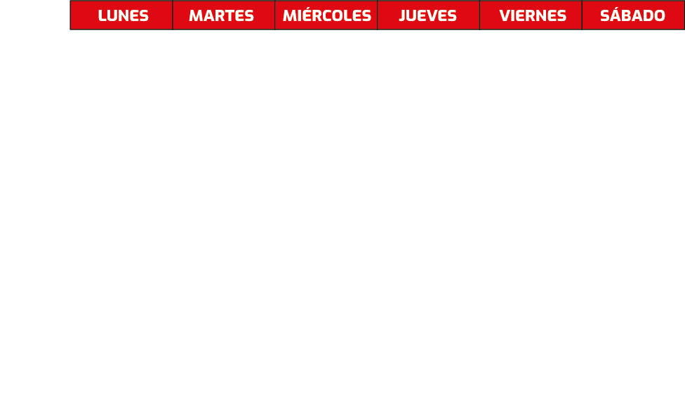 horario f14box