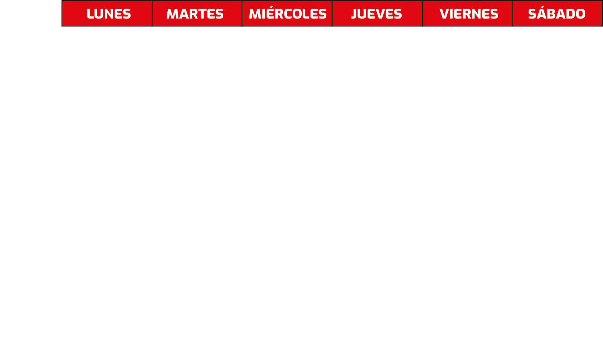horario f14box
